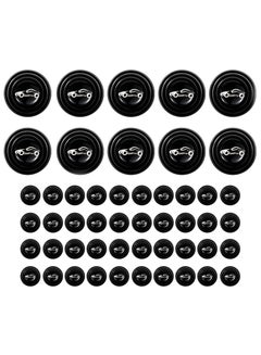 Buy 50pcs Car Door Shock Absorber, Self Adhesive Pvc Car Anti-collision Soundproof Protection Sticker, Edge Protector for Door Side Guard Bumper Trunk Black in UAE