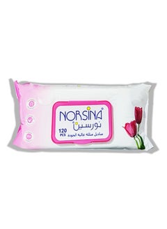 Buy Premium Wet Wipes Tulip Flower 120 Pcs in Saudi Arabia