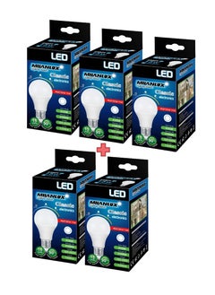 Buy Milanlux Led Bulb, Non-Dimmable , 1350 Lumen, Day-Light White (6500), 15W, E27 Base in UAE