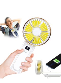 اشتري Portable Mini Handheld USB Rechargeable Fan for Travel في الامارات