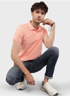 Buy Logo Print Polo Shirt in Saudi Arabia