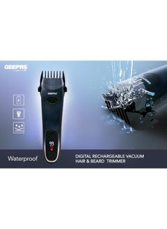 Buy Rechargeable Digital Hair And Beard Trimmer | Ceramic + Titanium Coated Blade in Saudi Arabia