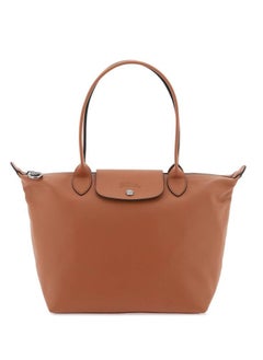 Buy Longchamp women's large tote bag, handbag, shoulder bag, brown classic style in Saudi Arabia