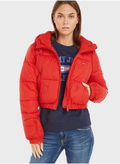 اشتري Zip Through Hooded Puffer Jacket في الامارات