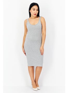 اشتري Women Heather Mini Casual Dress, Grey Marl في الامارات