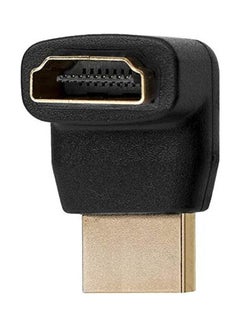 Buy 90 Degree Angle Hdmi Cable Extend Adapter Converter Black in UAE