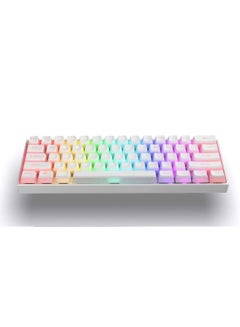 Buy Nerd Dex 60% Bluetooth Wired Wireless Mechanical Keyboard Pudding Keycaps Gateron Red For PC Gaming in Saudi Arabia