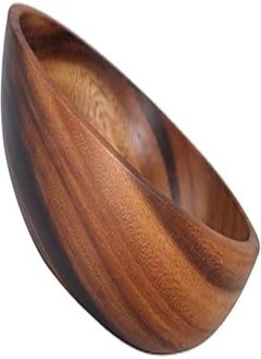 Buy DOITOOL 1PC Wooden Bowl for Food- 20cm/ 7.9in Ramen Bowl Fruit Bowl for Vegans- Reusable Multifunctional Serving Bowl for Fruit Tapas Porridge Salad Soup in Egypt