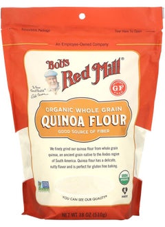 اشتري Organic Whole Grain Quinoa Flour 18 oz (510 g) في الامارات