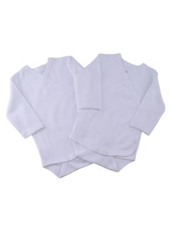 Buy Baby long Sleeves Wrap Bodysuit 2/pack in Egypt