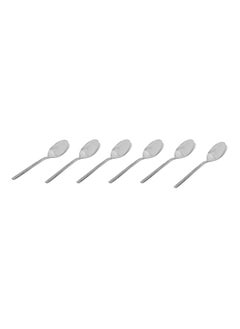 Buy 6-Piece Montana Spoon Set, Chrome - 11x2.5 cm in UAE