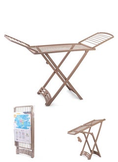 Buy White Crescent and Star Rattan Foldable Indoor Clothes Drying Rack 180*109 cm in Saudi Arabia