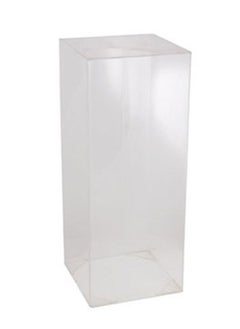 Buy LAMSIT IBDAA Acrylic Pedestals Plastic Stands Acrylic Plinths Acrylic Risers Side Tables 120 cm Frosted in UAE