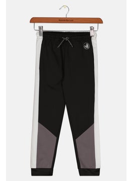 Buy Kids Boy Drawstring Brand Logo Sweatpants, White/Black in UAE