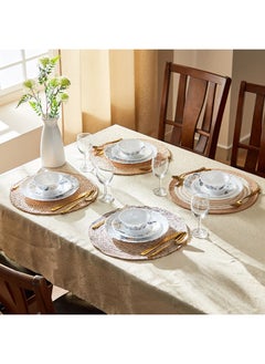 Buy Atlanta Forest 12-Piece Opal Dinnerware Set 25 x 2 x 25 cm in UAE