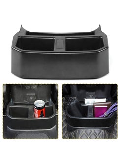 Buy Rear Cup Holder Floor Console Mounted Drink Holder Rear Seat Storage Organizer Interior Accessories Compatible with Jeep Wrangler 2018-2023 JL Unlimited in UAE