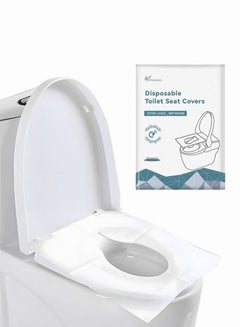 Buy 50 Pcs Toilet Seat Covers Disposable Toilet Seat Cover - Flushable Paper Toilet Liners for Bathroom, Travel, Camping, Kids Potty Training in Saudi Arabia