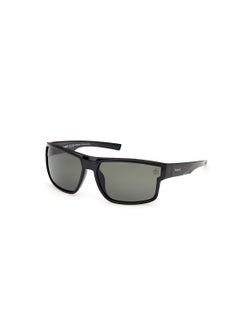 Buy Men's Rectangular Shape  Sunglasses TB0001601R65 Lens Size: 65 Millimeter - Shiny Black in UAE