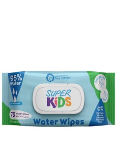 Buy Superkids Water Wipes 72 Pieces in Egypt