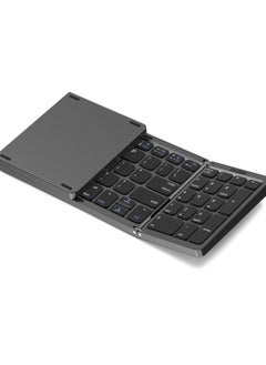 Buy Foldable Bluetooth Keyboard, Foldable Wireless Portable Keyboard with Numeric Keypad, USB-C Rechargeable for iOS, Android, Windows System Laptop Tablet Smartphone Device (Not Full Size) in UAE