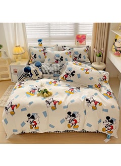 اشتري Disney series Full Size Sheet Set Super Soft Kids 4 Piece Floral Bedding Set  Microfiber Sheets Includes Reversible Pillow Covers في السعودية