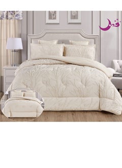 Buy Quilt set for two people summer mattress system 6 pieces fixed medium filling size 220 by 240 in Saudi Arabia