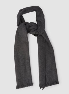 Buy Solid Wool Winter Scarf/Shawl/Wrap/Keffiyeh/Headscarf/Blanket For Men & Women - Small Size 30x150cm - Dark Grey in Egypt
