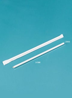 Buy 100-Pieces Individually Packaged Disposable Paper Straws,Biodegradable Food Straws,Disposable Straw,Straw in Saudi Arabia