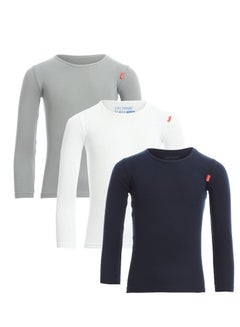 Buy Bundle OF (3) Full Sleeve Round Neck T- Shirts - For Boys in Egypt