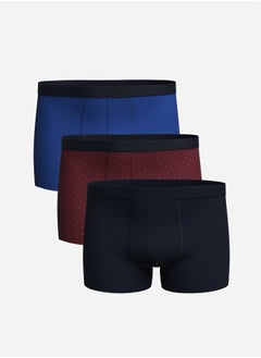 Buy Standard Fit Cotton Flexible Men's Boxer 3-Piece in Egypt