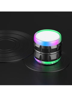 Buy M MIAOYAN new trend metal colorful wireless bluetooth audio portable speaker black in Saudi Arabia