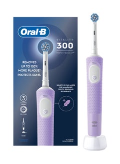 Buy Vitality 300 Rechargeable Toothbrush With Crossaction Brush Head, 3 Cleaning Modes & 2 Minutes Built-In Timer in UAE
