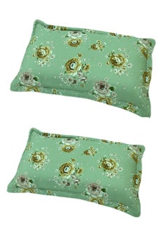 Buy Pack of 2 Microfiber Polyster Pillowcases, Shams, Floral Pattern, Zipper closure Style , Zippered Pillow, Ultra Soft and Premium Quality Size:50*75 Cm in Saudi Arabia