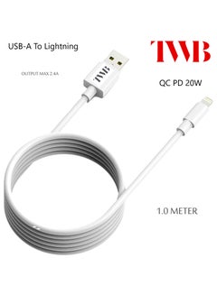Buy Lightning Cable 1m iPhone Charging Cable MFi Certified USB A to Lightning Cable iPhone Charger Cable Fast Charging Compatible with iPhone 14 13 12 11 Pro Max Mini XS XR X 8 7 Plus 6s in Saudi Arabia