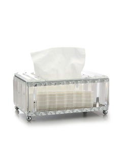 Buy European Light Luxury Home Crystal Tissue Paper Box in Saudi Arabia