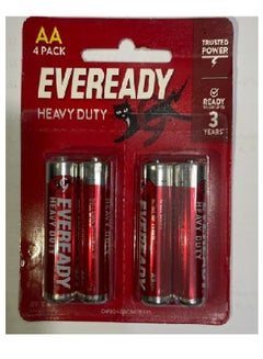 Buy Eveready HD 4  AA Batteries  4 Pieces – Red in Egypt