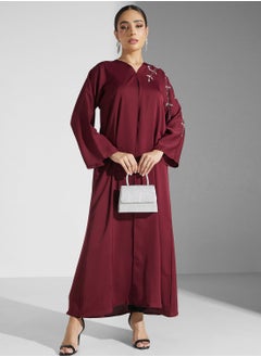 Buy Embellished Detail Abaya in UAE