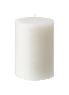 Buy Scented Pillar Candle Scandinavian Woods White 30 Hr in Saudi Arabia