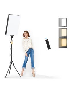 Buy 19 inch LED Video Light Kit,2700K-7500K 65W Photography Studio Light with Tripod Stand and Phone Holder for Video Recording, Game Streaming in Saudi Arabia