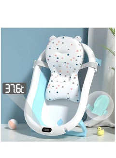 اشتري Collapsible Baby Bathtub Toddler Bathtub Portable Travel Baby Bath Tub for Newborn/Infant Height-Adjustable Baby Bathtub في الامارات