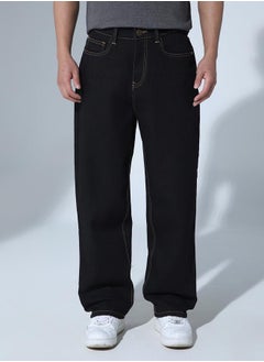 Buy Relaxed Fit Stretchable Jeans in Saudi Arabia