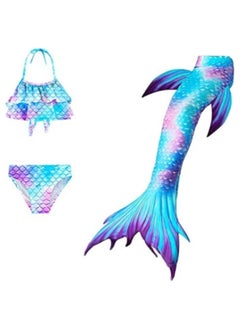 اشتري Girls Swimwear Mermaid Tail Swimwear,Bikini Sets,Mermaid Costume Swimsuits for Kids في الامارات