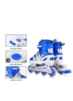 اشتري Adjustable Illuminating Inline Skates With Light Up Wheels L في مصر