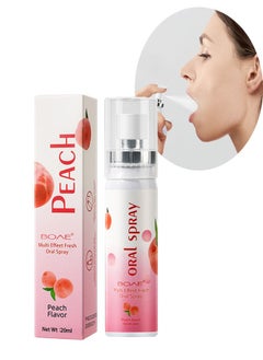 اشتري Multi Effeet Fresh Oral Spray 20ml, Bad Breath Treatment for Adults, White Peach Flavor Mouth Freshener, Effective Puriping Oral Air, Breath Freshener Spray, Oral Care Spray, Mouth Healthy Care في الامارات