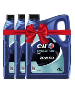 Buy Pack of 3 ELF EVOLUTION 300 20W-50 - 4 Liters in Egypt