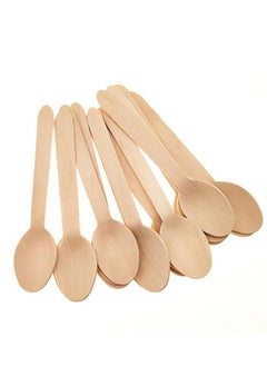 اشتري Bamboo wood spoon set - 50 pieces في مصر