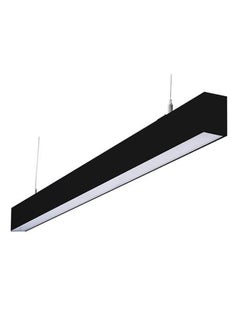 Buy LED Office Linear Light Black Color Aluminum For Office or Home Office 4000K in UAE