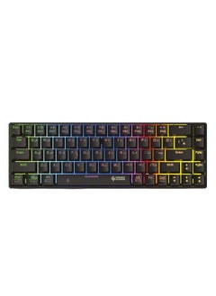 Buy Gaming Pdx214 Bk Dual Version English Arabic 68 Keys Wired And Bluetooth Keyboard Black in Saudi Arabia