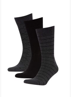 Buy 3 Pack Basic Cotton Long Socks in UAE