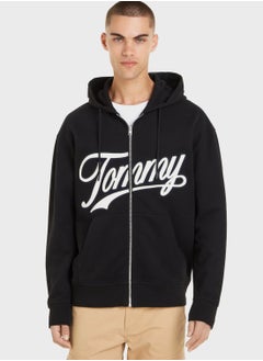 Buy Text Print Hoodie in Saudi Arabia